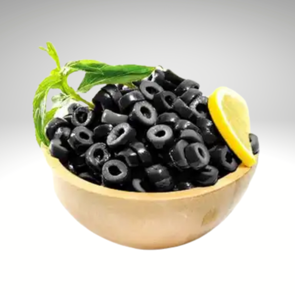 Sliced ​​black olives